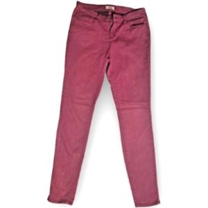 Burgundy Girls Skinny Jeans